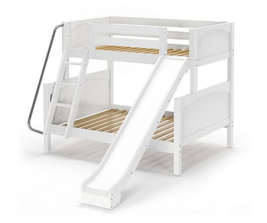 twin bunk bed with slide