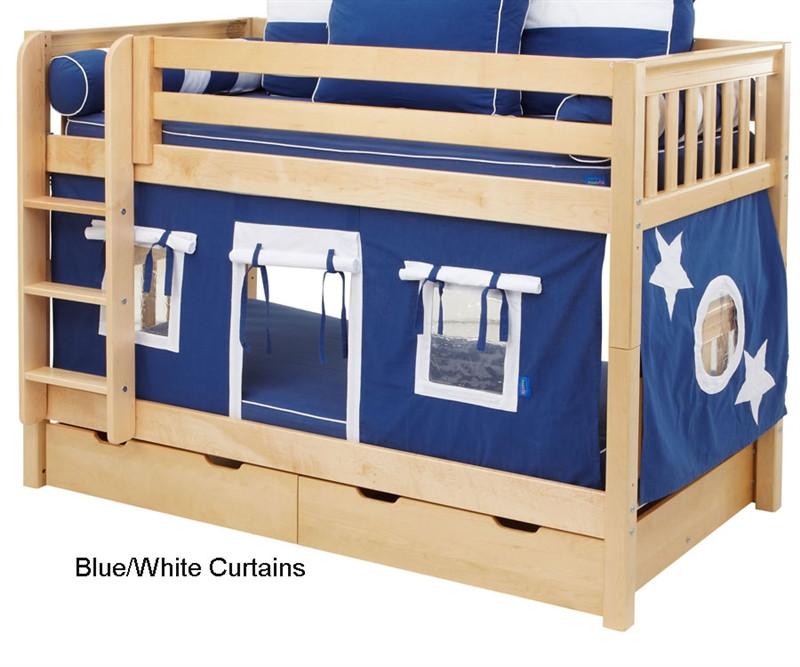 Maxtrix Bunk Bed Tents For Kids Blue And White 3220 022 By