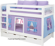 Maxtrix Bunk Bed Tents For Kids Pink Light Blue Purple 3220