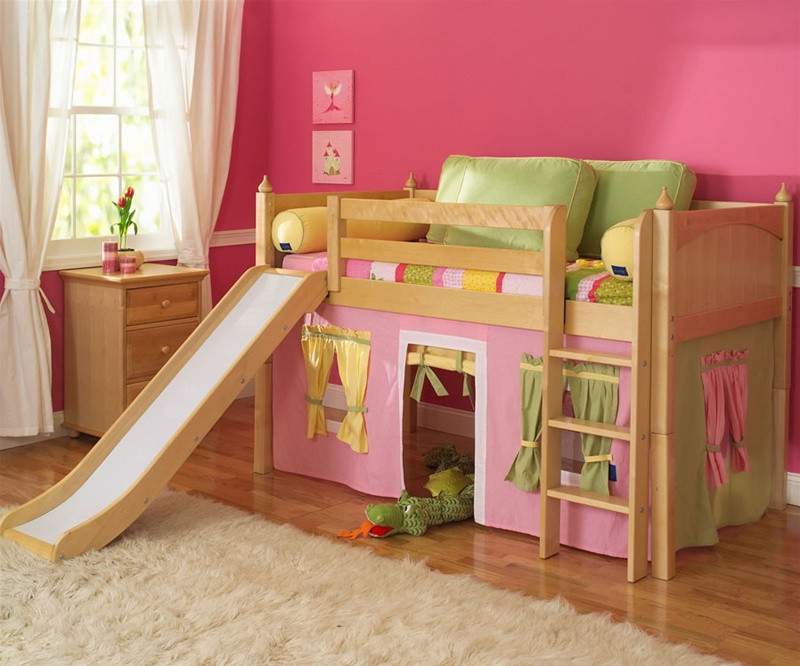 full bed with slide