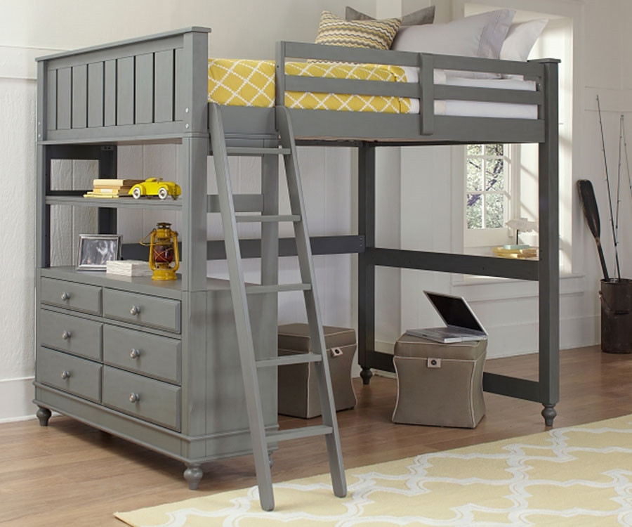 full size wood loft bed