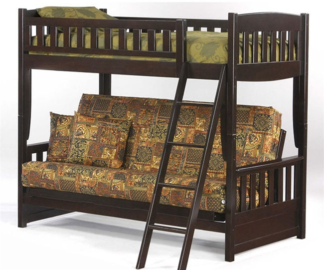 double loft bed with futon