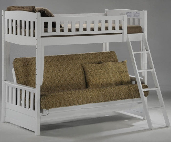 metal twin over futon bunk bed
