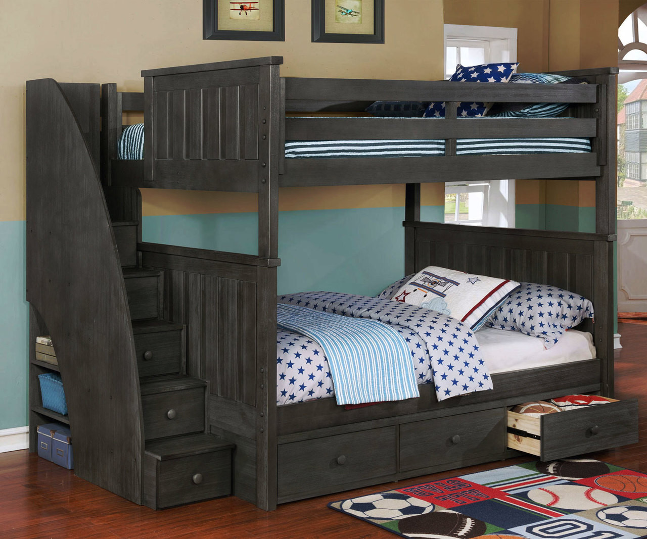 bunk beds with stairs near me