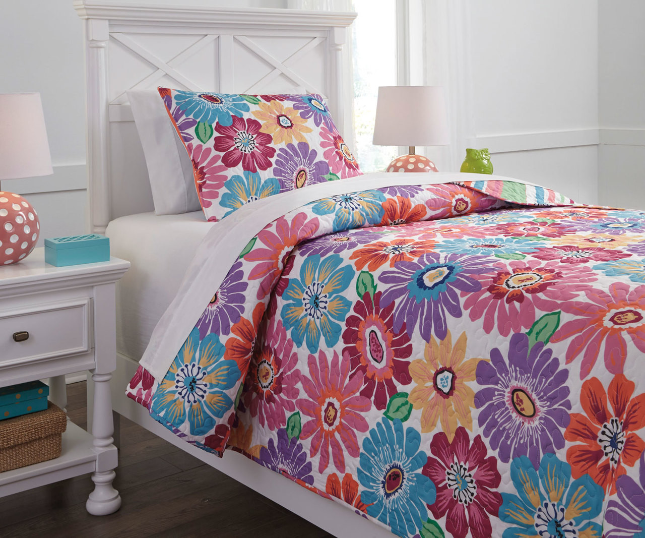 kids floral bedding