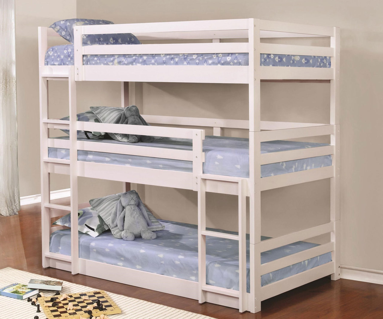 3 bunk beds for kids