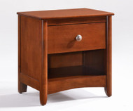 Secrets 1 Drawer Nightstand Medium Oak Cd Sec 1a Mo Night And Day Furniture Kids Bedroom Furniture