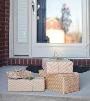 packages on doorstep