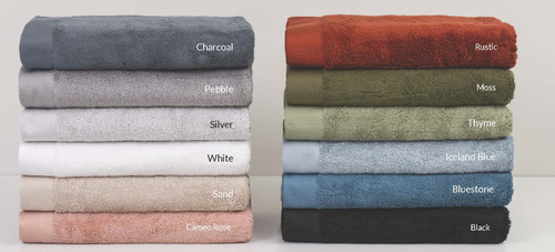 Baksana bath sheets available in 12 new colours inspired by nature