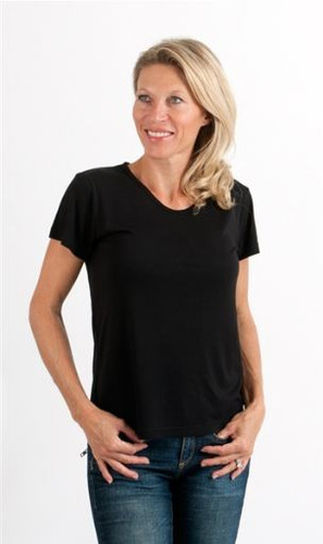 Black 100% Bamboo Fibre T-Shirt