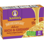 Annie's Deluxe Shells & Aged Wisconsin Cheddar (12x11 Oz)