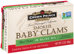 Crown Prince Clams Smoked in Olive Oil (12x3 Oz)