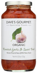 Dave's Gourmet Roasted Garlic & Sweet Basil (6x25.5 Oz)