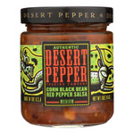 Desert Pepper Corn Black Bean Roasted Pepper Salsa (6x16 Oz)