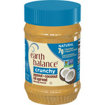 Earth Balance Crunchy Coconut Peanut Butter (12x16 Oz)