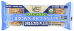 Edward & Sons Plain Unsalted Brown Rice Snaps (12x3.5 Oz)