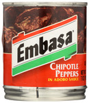 Embasa Chipotle Peppers in Adobo Sauce (12x7 Oz)