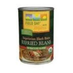 Field Day Vegetarian Black Refried Beans (12x15 Oz)