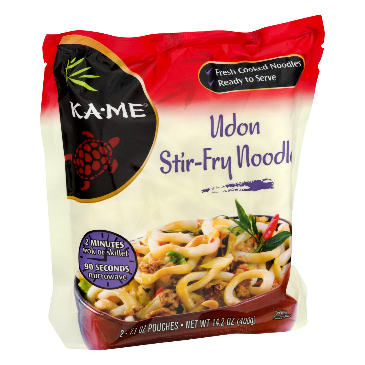 Ka-Me Noodles Stir Fry Udon (6x14.2 Oz), Grains Beans