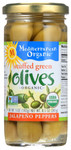 Mediterranean Organics Org Green Stuffed Jalapeno Olives (12x8.5 Oz)