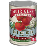 Muir Glen Org Diced Fire Roasted Tomato + Chilies (12x14.5 Oz)