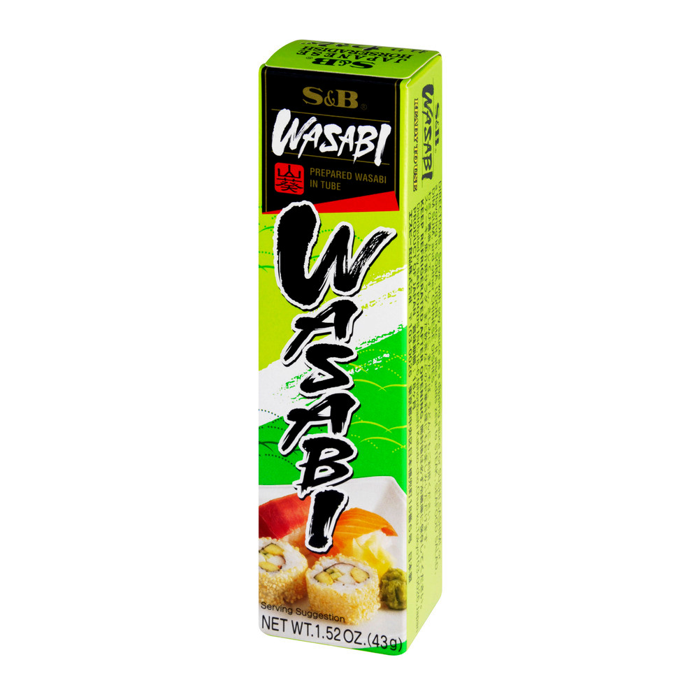S&B Wasabi Prepared Wasabi In Tube (10x1.52Oz), Condiments, Spices