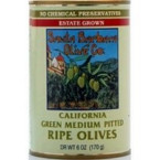 Santa Barbara Cal Green Pitted Olives (12x6 Oz)