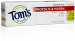 Tom's Of Maine Fennel Fluoride Free with Propolis & Myrrh Toothpaste (6x5.5 Oz)