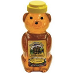 Glorybee Squeezable Organic Honey Bear, Clover (6x12Oz)
