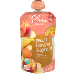 Plum Organics Peach/Aprct/Ban (6x4OZ )
