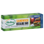Biobag Compostable Resealable Sandwich Bag (12x25 CT)