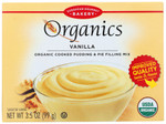 European Gourmet Bakery Organics Cooked Pudding & Pie Filling Mix Vanilla (12x3.5 OZ)