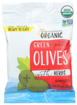Mediterranean Organic Green Pitted Olives  (12x2.5 OZ)