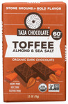 Taza Chocolate Toffee Almond & Sea Salt (10x2.5 OZ)