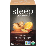 Bigelow Steep Organic Lemon Ginger Tea (6x20 BAG )