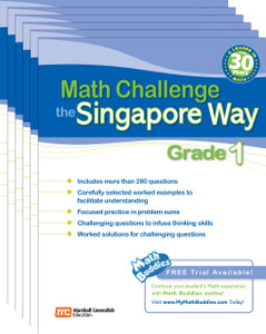 Math Challenge the Singapore Way Grade 1 (6 Pack)