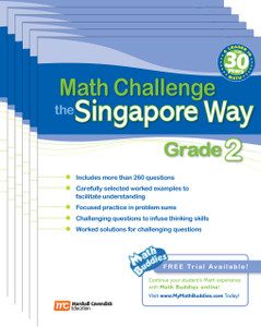 Math Challenge the Singapore Way Grade 2 (6 Pack)