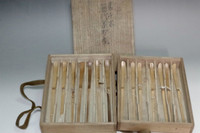 sale: Set of 14 'chashaku' Urasenke successive type bamboo tea scoops