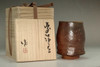 sale: Kakurezaki Ryuichi made Japanese pottery cup in bizen ware 