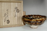 sale: Kato Sekishun (1870-1943) Antique original glazed tea bowl