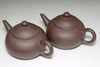 sale: 墨縁斎景堂製 景記 Set of 2 Chinese purple sand teapots