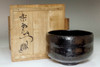 sale: 9th Raku - Ryonyu (1756-1834) Antique Kuro-raku tea bowl