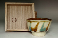 sale:  Hamada Shoji Mongama vintage small  pottery tea bowl 