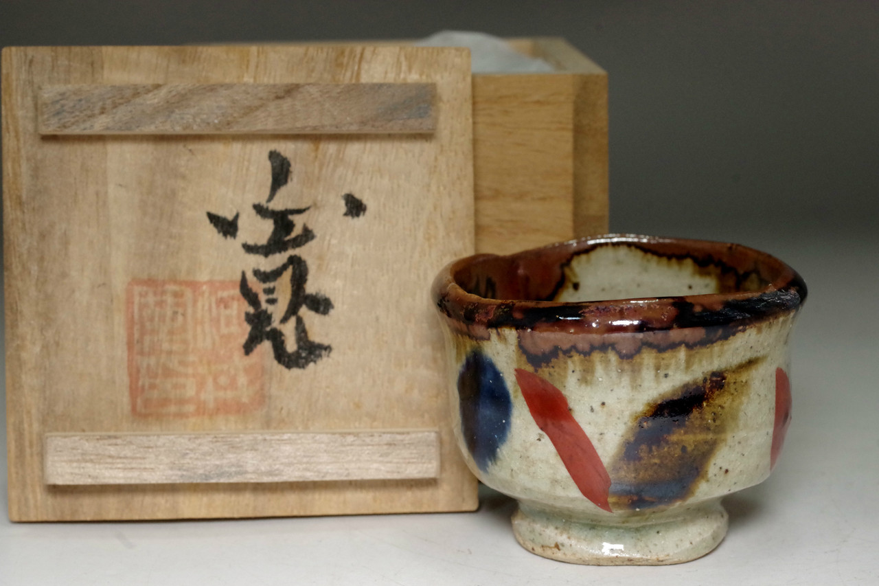 Kawai Kanjiro (1890-1966) Vintage pottery tea cup #4210