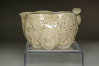sale:  Otagaki Rengetsu (1791-1875) Antique poem carved pottery Yuzamashi cup