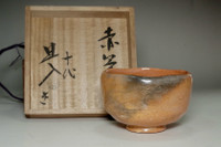 sale: 10th Raku Tannyu (1795-1854) Antique small Aka-raku tea bowl