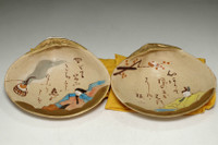 sale: Ogata Kenzan (1663-1743) Set of 2 antique  painted pottery plates