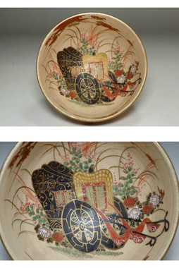 sale: Ninsei (1648-1690) Antique painted tea bowl