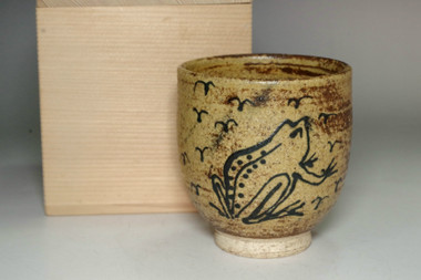 sale: Bernard Leach (1887-1979) pottery cup 'frog' 