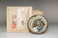 sale: Living national treasure Kinjo Jiro (1912-2004) Vintage tsuboya pottery sake cup